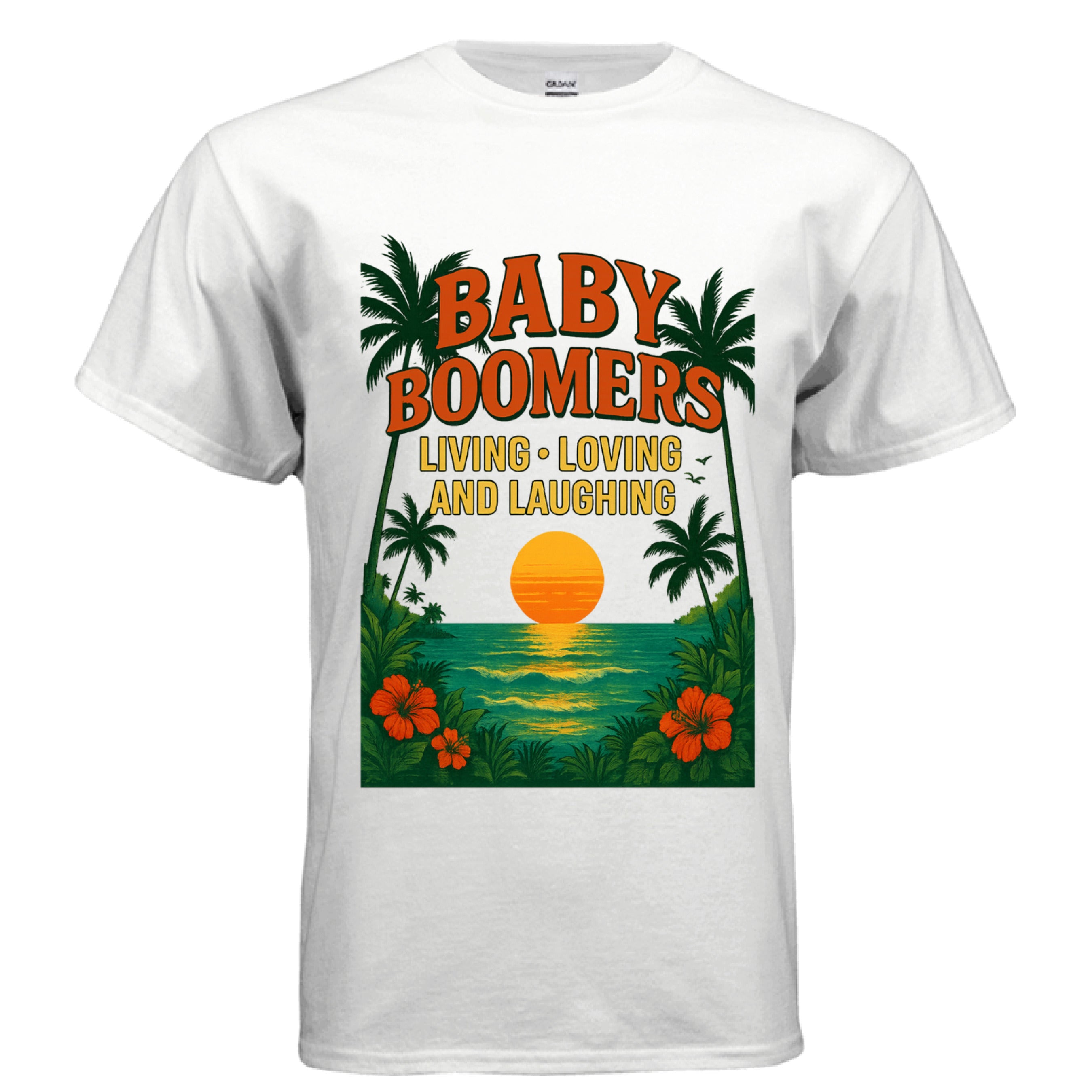 Boomers Tee WHITE - FRONT