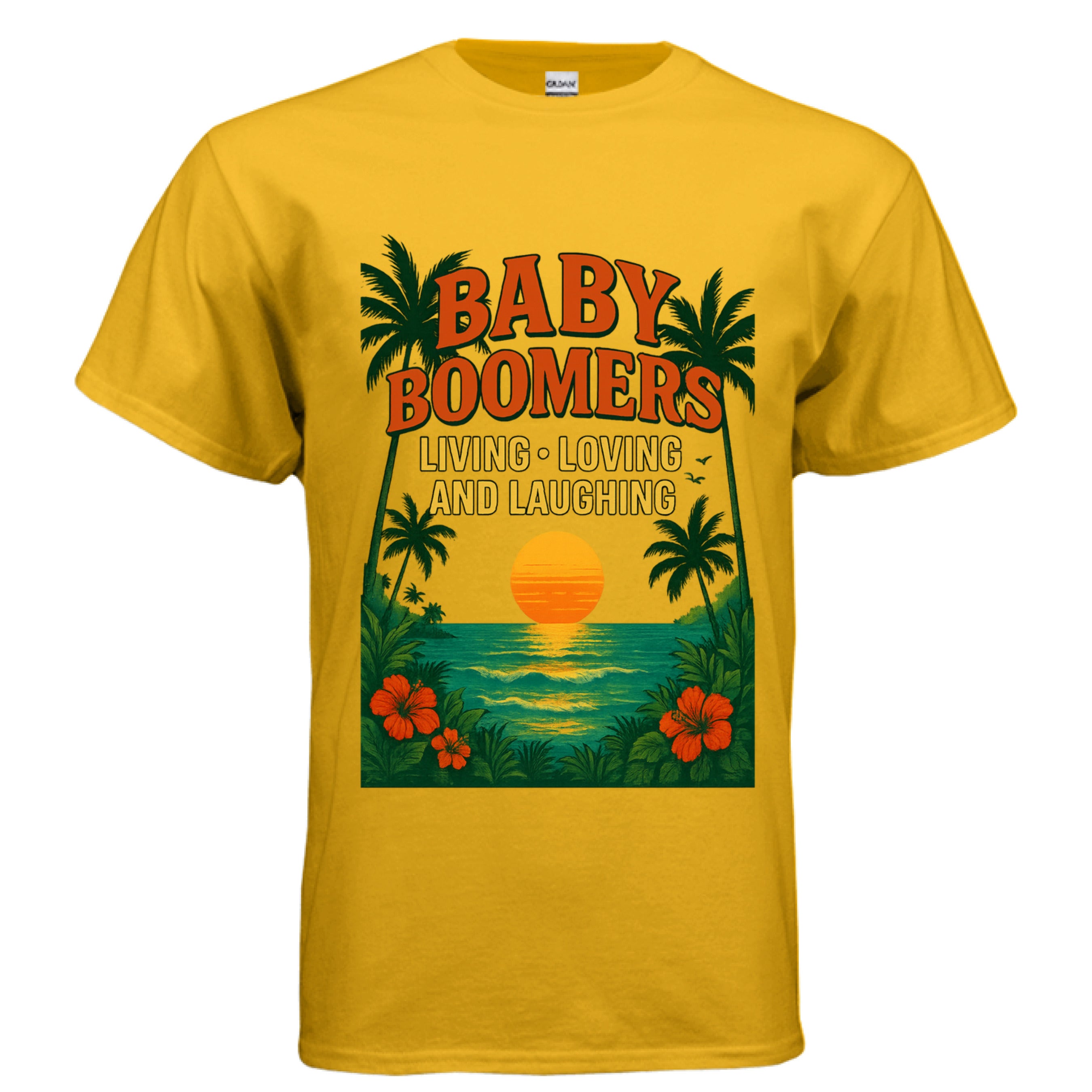 Boomers Tee GOLD - FRONT