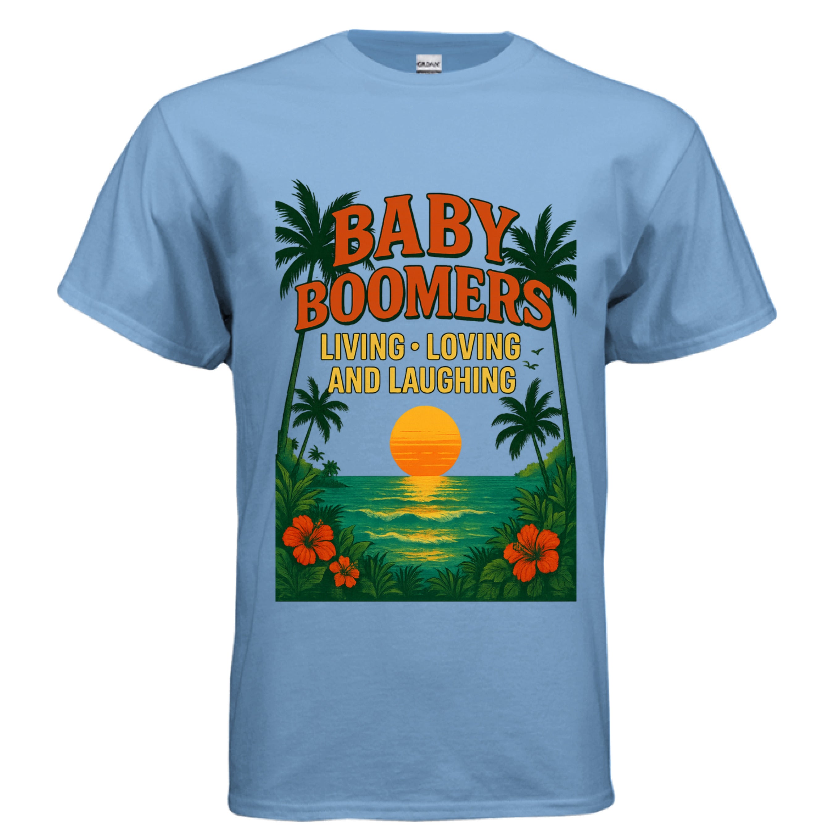 Boomers Tee CAROLINA BLUE - FRONT