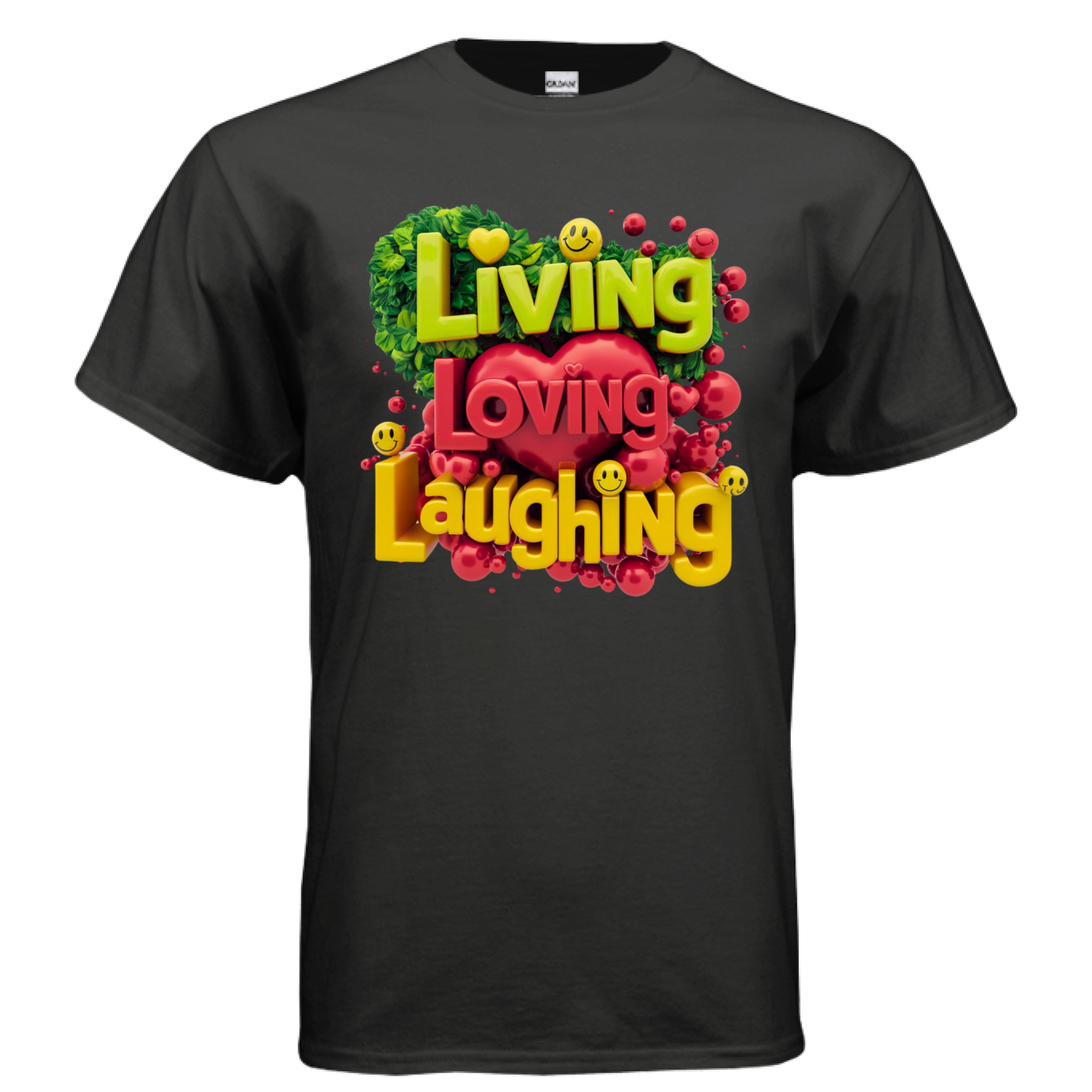 Live Love Laugh - Love Tee BLACK - FRONT