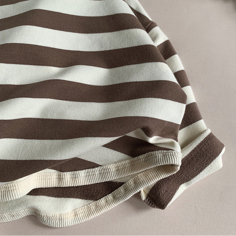 Children's Striped Casual Long Sleeve T-shirt