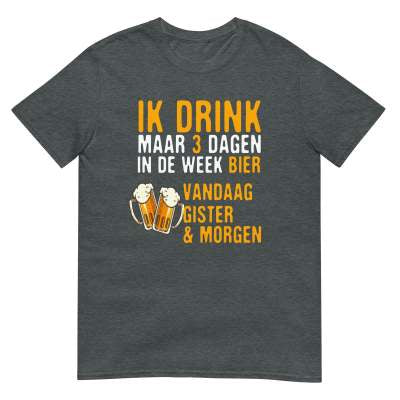 Europe And America Only Drink 3 Days Digital Printing Casual Round Neck T-shirt