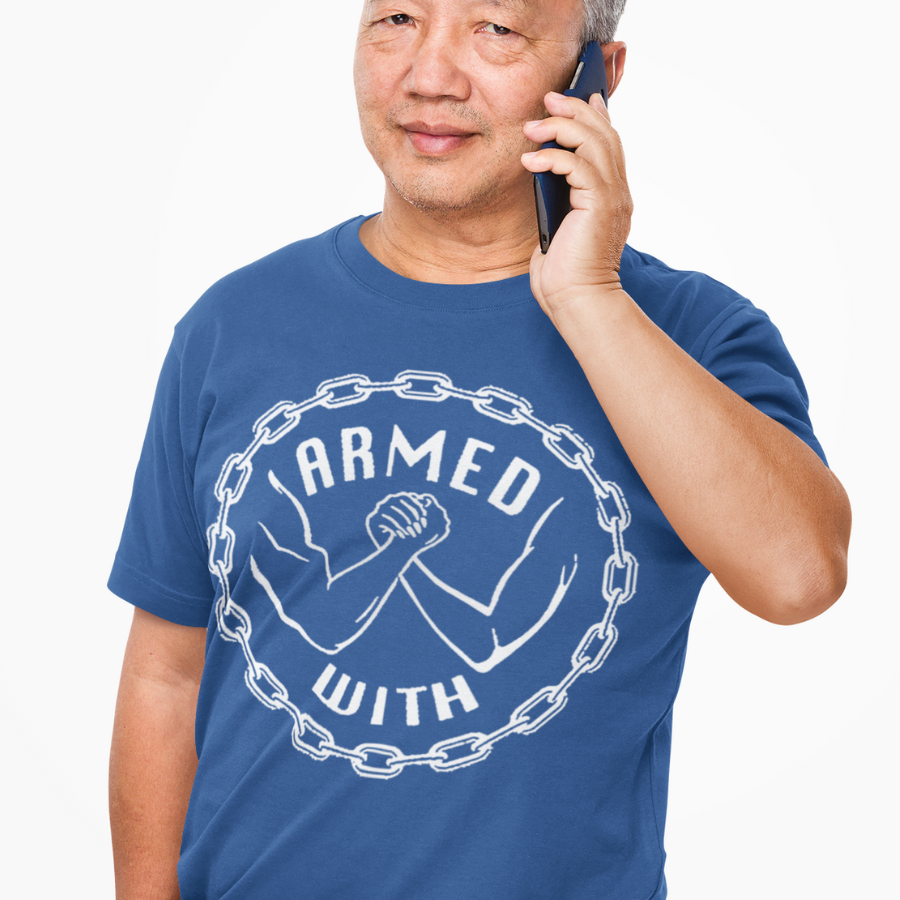 Armed With White Tee