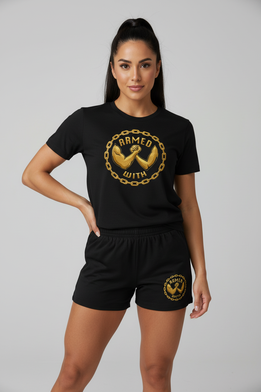 Female Black Summer Set Mockup